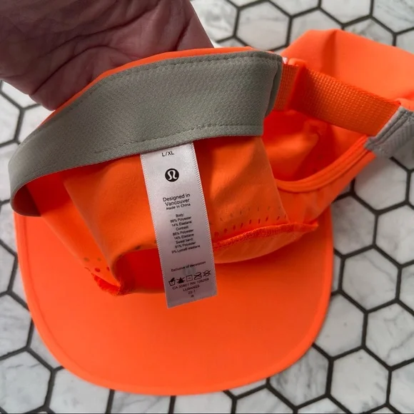 Lululemon Race Kit Hat Reflective Orange Size Large/XL - Picture 7 of 11